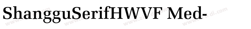 ShangguSerifHWVF Med字体转换